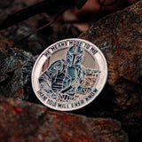 Wherever I Go, He Goes Challenge Coin